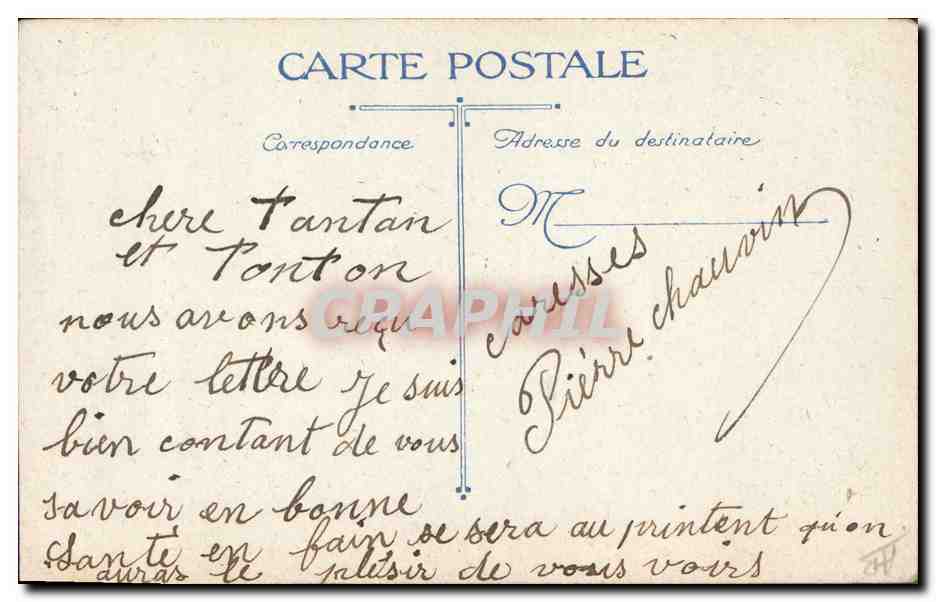 CPA Militaria Infanterie Serbe Serbie Thiery Aine Marseille — Verso
