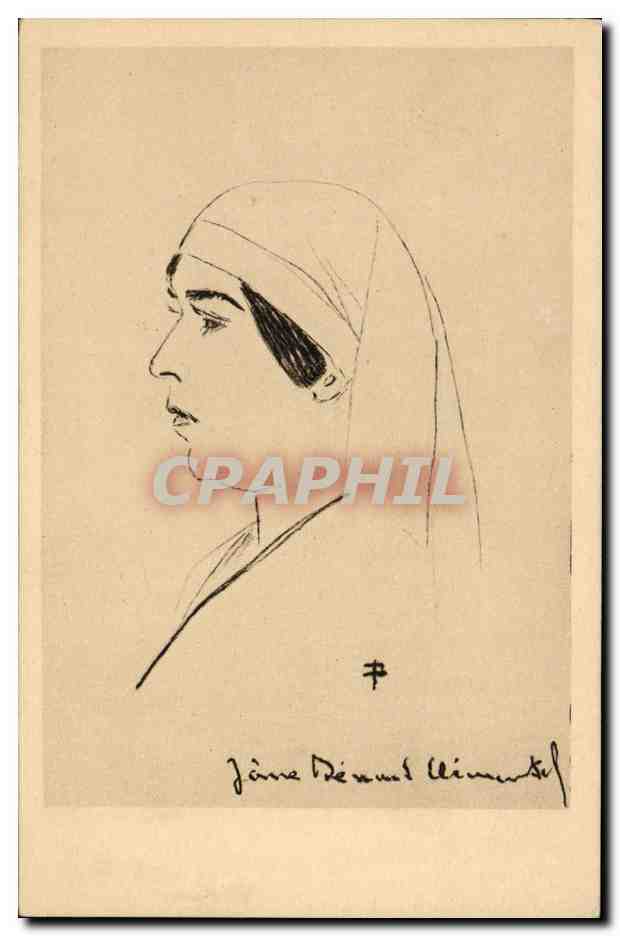 CPA Militaria Messagere de Sante Jane Benard Clementel Infirmiere