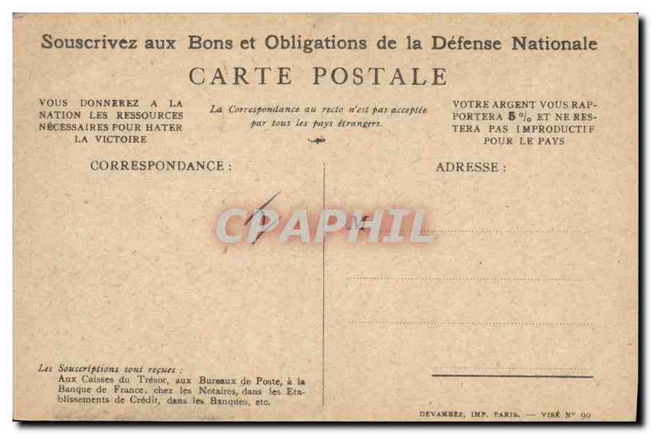CPA Militaria On les aura !  — Verso