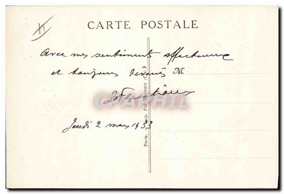 CPA Militaria 1914 Belfort 55eme RIT — Rückseite