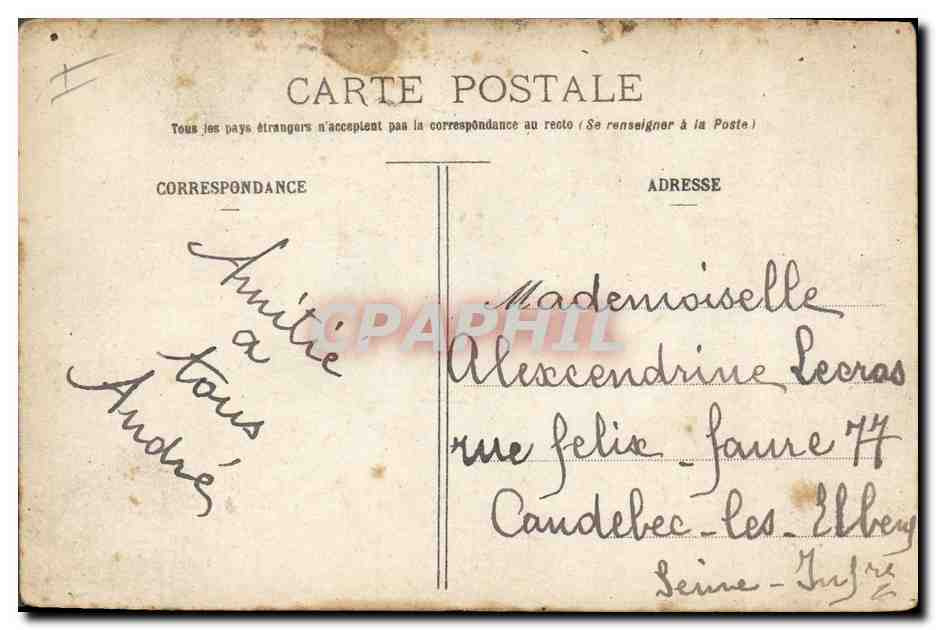 CPA Militaria la banque de l'armee Billet Monnaie  — Rückseite