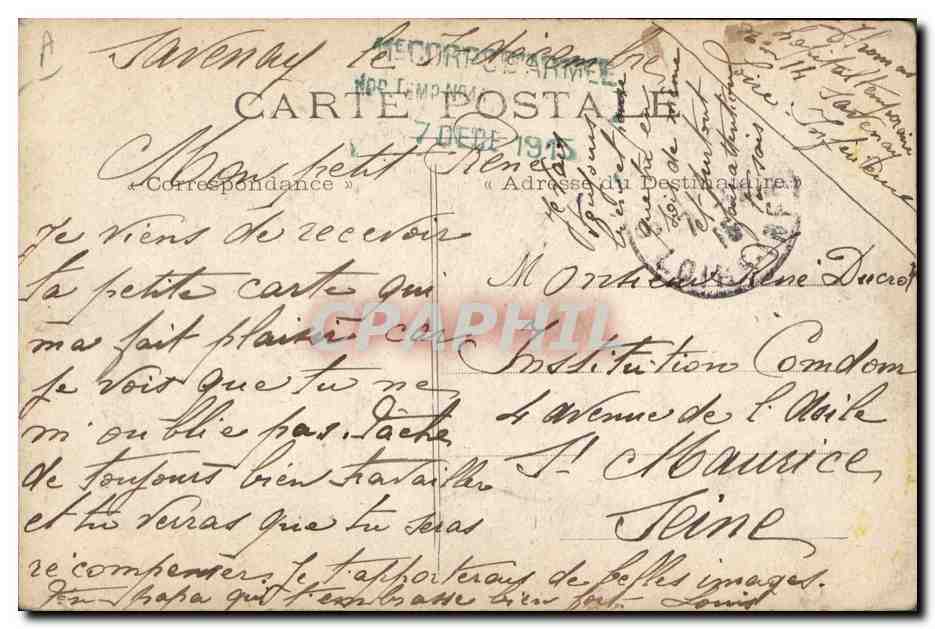 CPA Militaria La kulture Allemadnde Zeppelin Dirigeable  — Verso