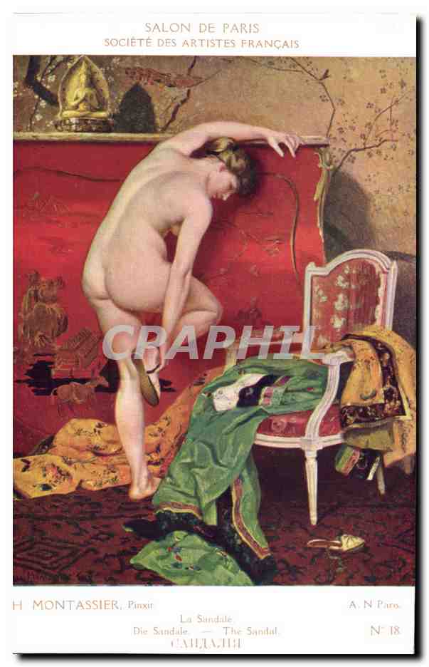 La Sandale — H. Montassier, Pinxit — Société des Artistes Français, Salon de Paris, N° 18