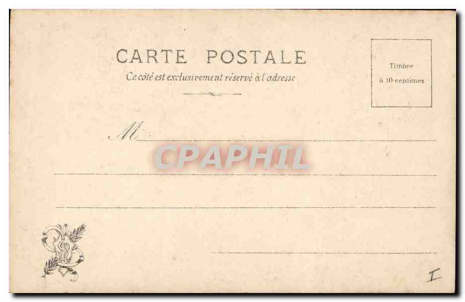 CPA Salon 1901 Bourgonnier Fillette au bleuet  — Rückseite