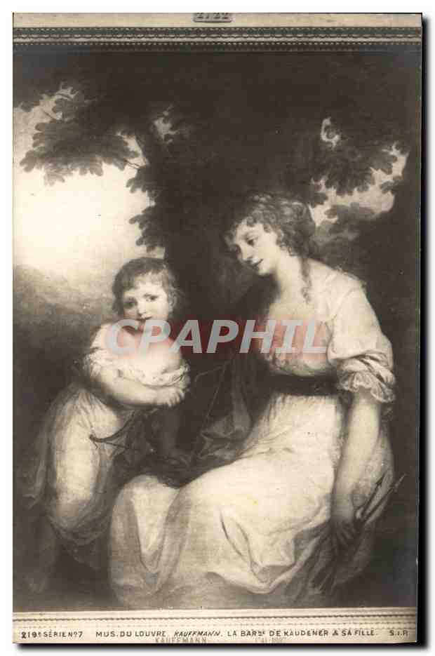 La Baronne de Kaudener à sa fille — Musée du Louvre — Série N°97 — éditeur S.I.R.