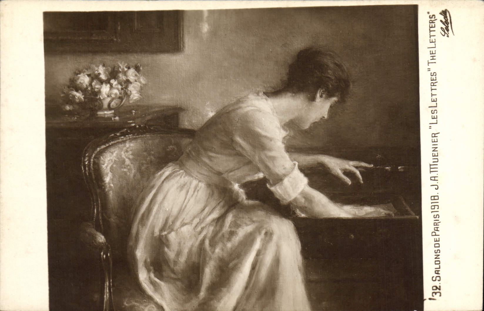 CPA Salons de Paris 1918 Muenier Les lettres 