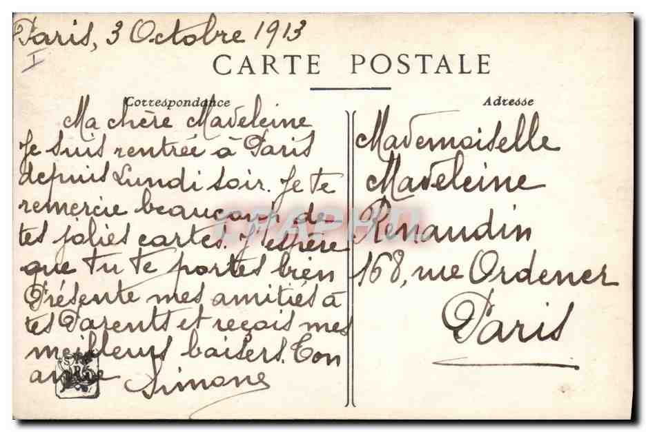 CPA Stephen Jacob Le printemps  — Verso