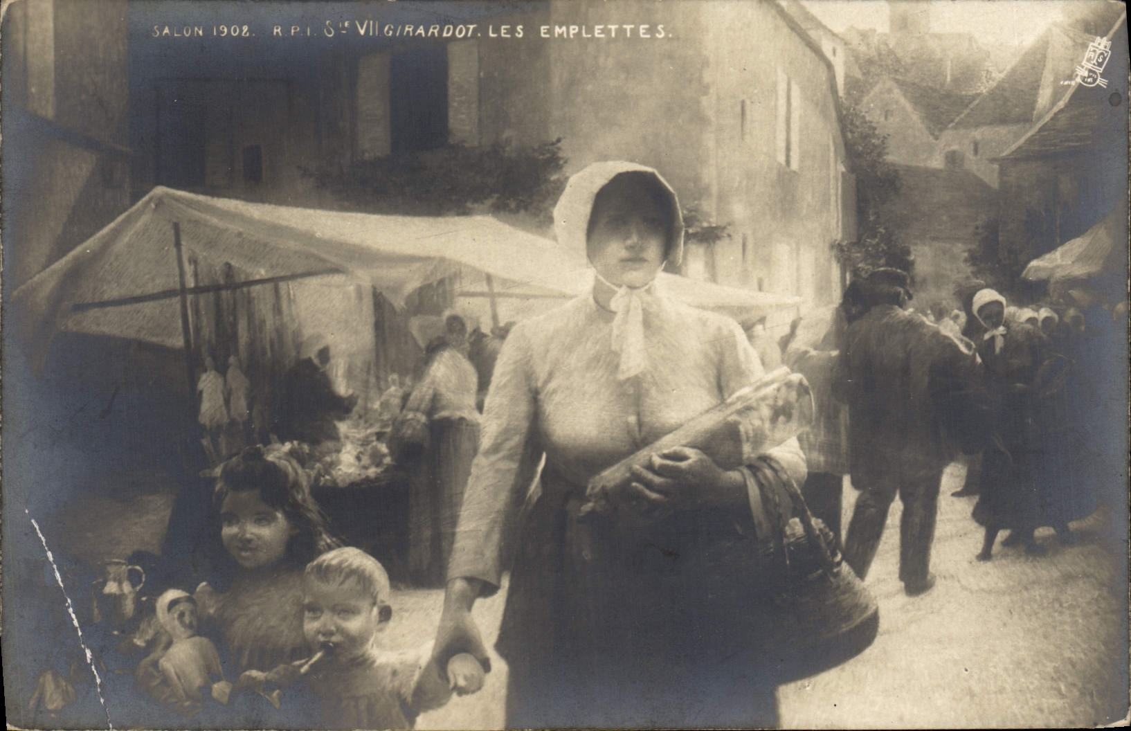 CPA Girardot Les emplettes Salon 1902