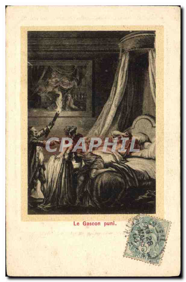 CPA Le gascon puni 