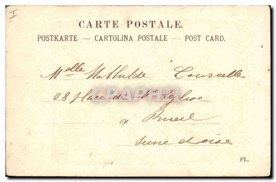 CPA Le gascon puni  — Verso