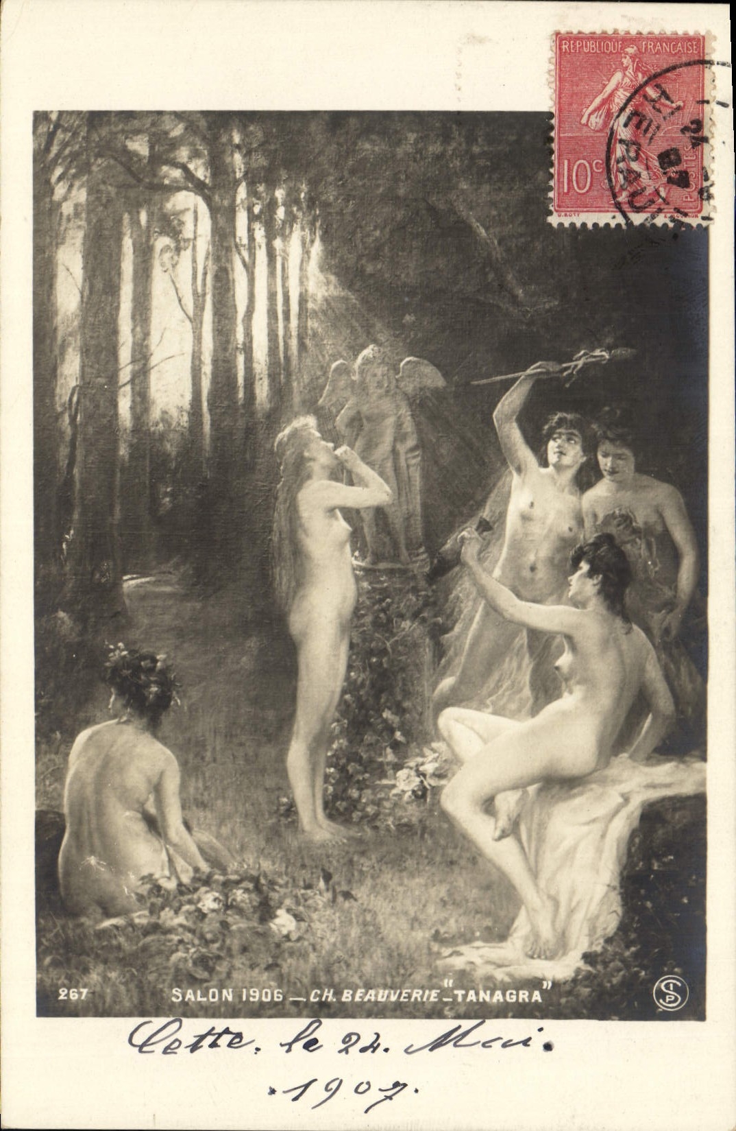 CPA Erotique Salon 1906 Beauvere Tanagra 