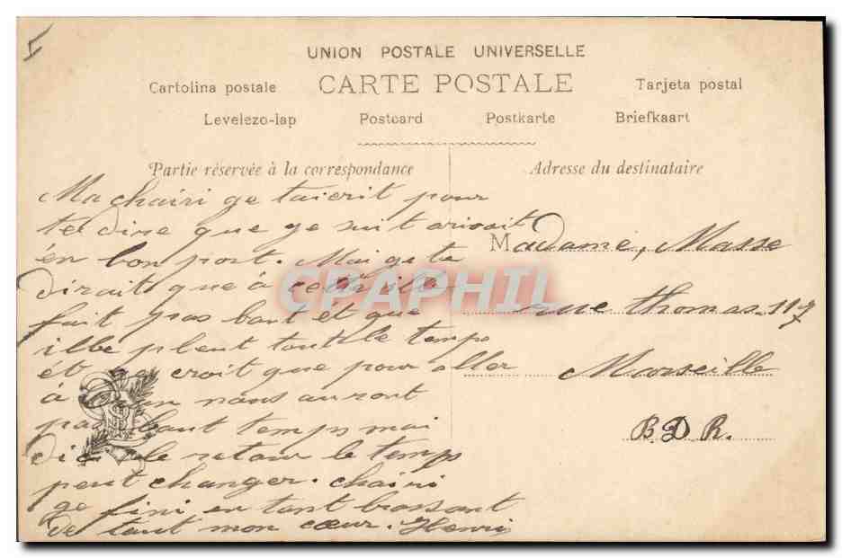CPA Erotique Salon 1906 Beauvere Tanagra  — Rückseite