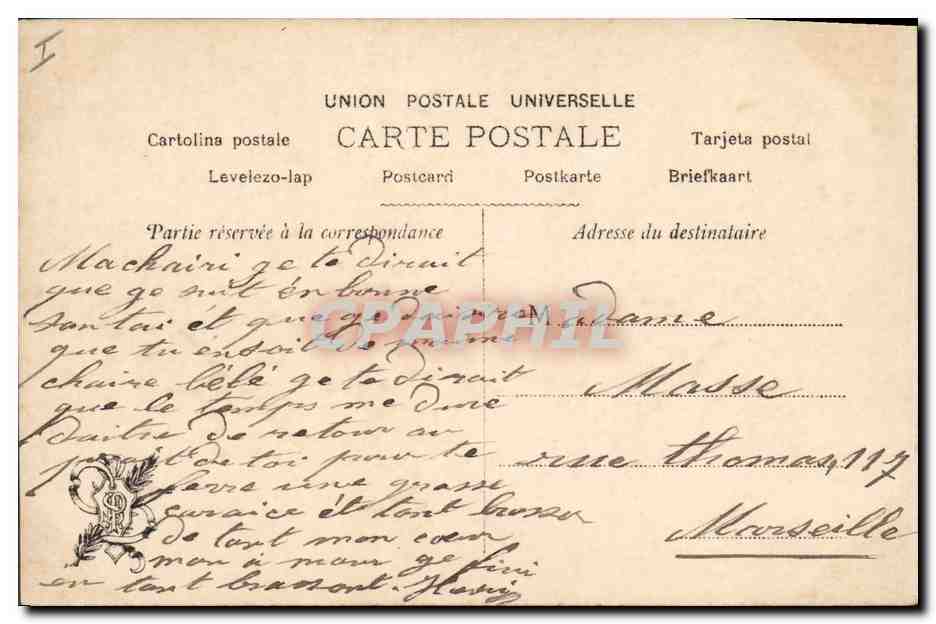 CPA Salon 1906 Boquet Les poules  — Back