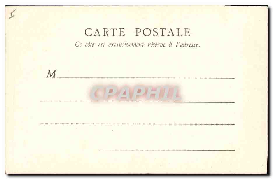CPA Boucher Le nid Musee du Louvre Paris  — Rückseite