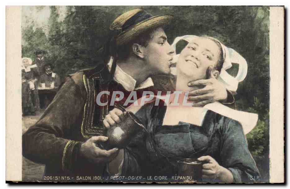 CPA Salon 1901 Pegot Ogier Le cidre repandu 
