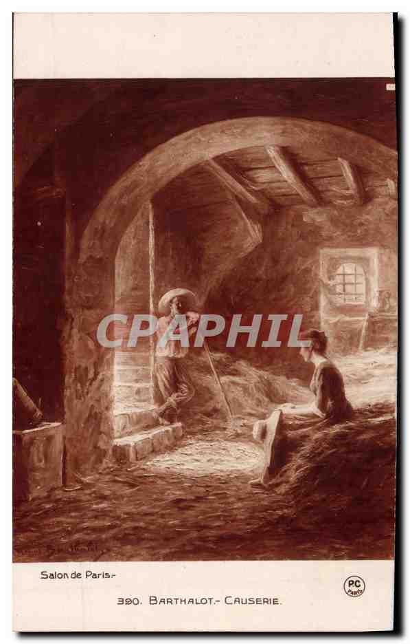 CPA Salon de Paris Barthalot Causerie 