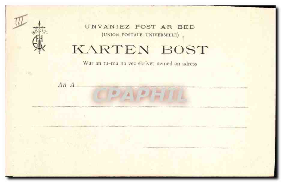 CPA Folklore Les chansons de Botrel La chanson du patour Chien  — Verso