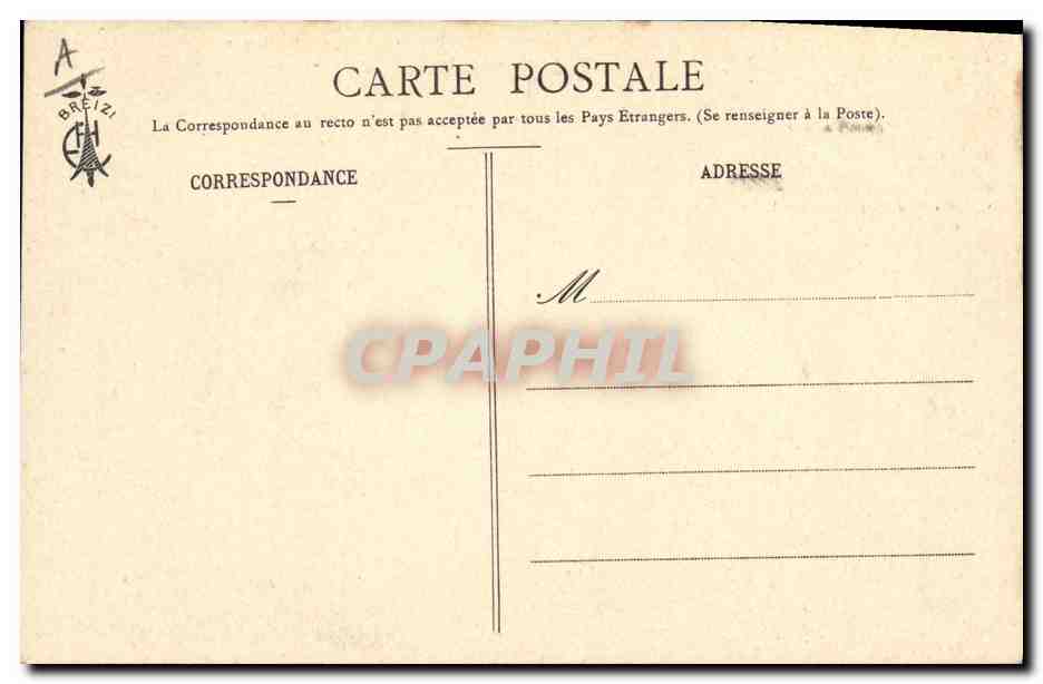 CPA Folklore Les chansons de Botrel La Paimpolaise Bateau  — Verso