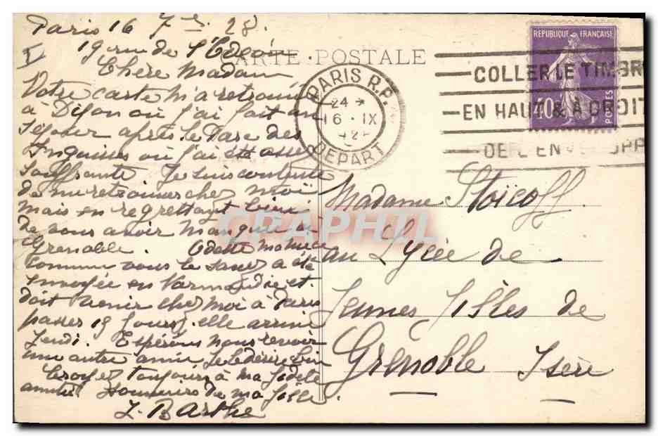 CPA Botrel St Malo Le Grand Be le tombeau de Chateaubriand  — Rückseite