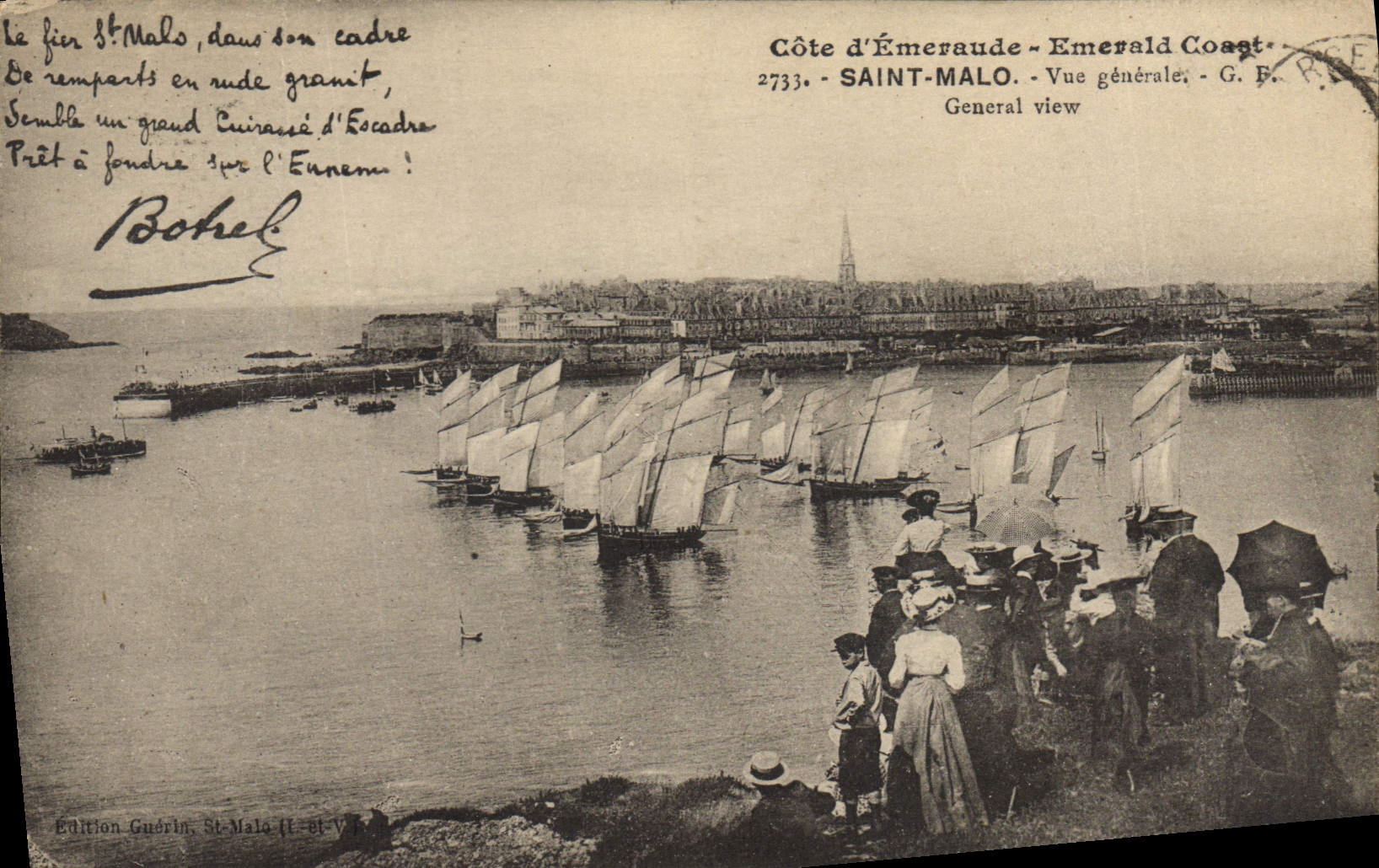Saint-Malo — Vista general — Edición Guérin, St-Malo (F-Il-V.R.)