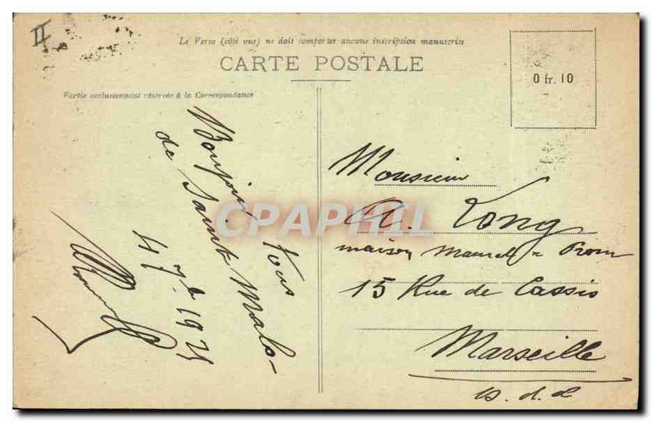 Saint-Malo — Vista general — Edición Guérin, St-Malo (F-Il-V.R.) — Reverso