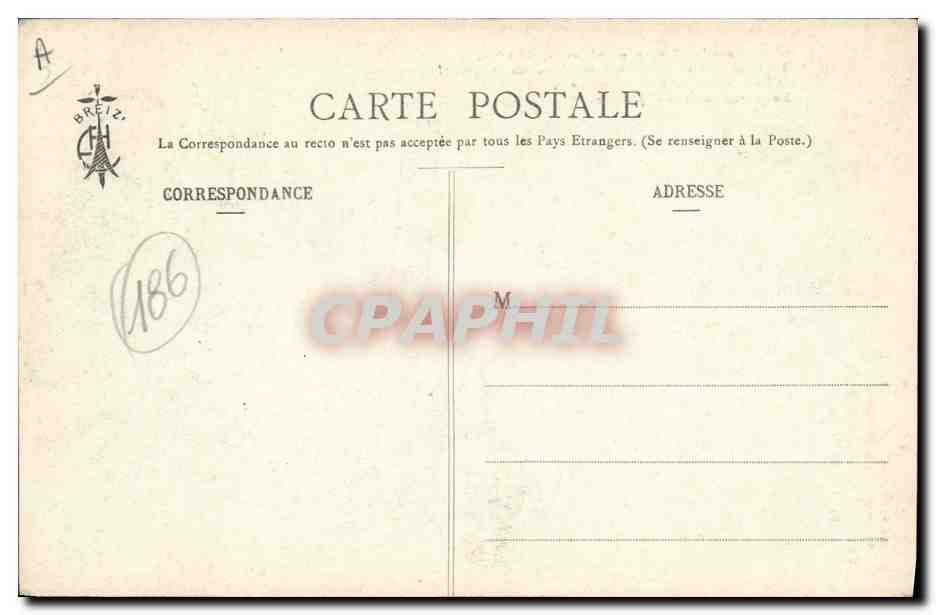 CPA Folklore Les chansons de Botrel Bretons tetus  — Verso