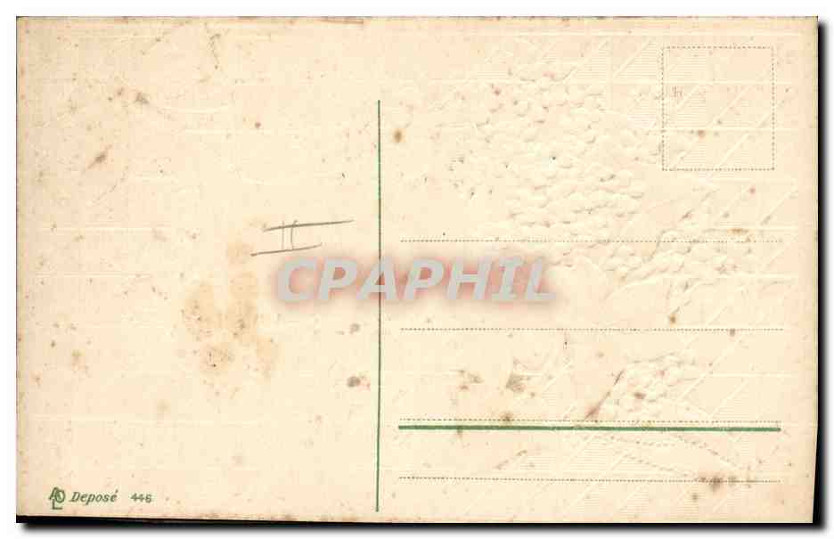 CPA Fantaisie Fleurs  — Verso