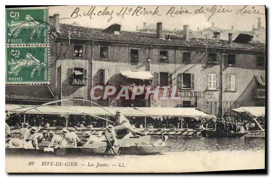 CPA Rive de Gier Les joutes 