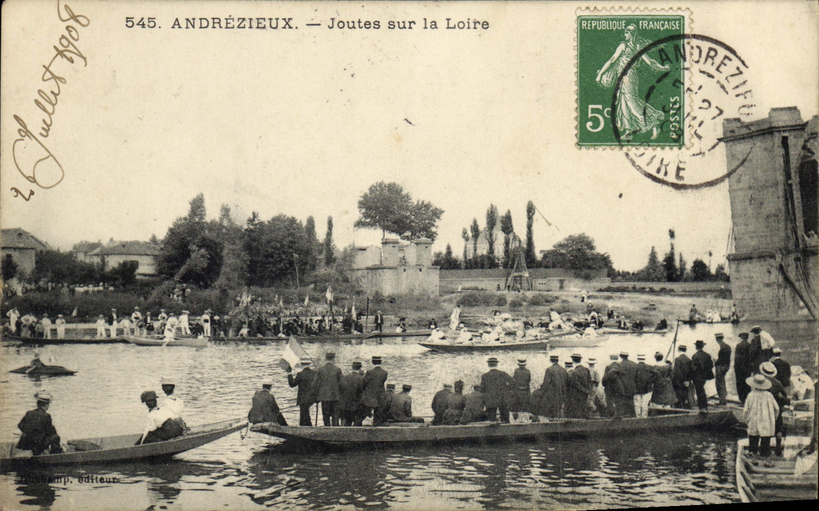CPA Andrezieux Joutes sur la Loire 