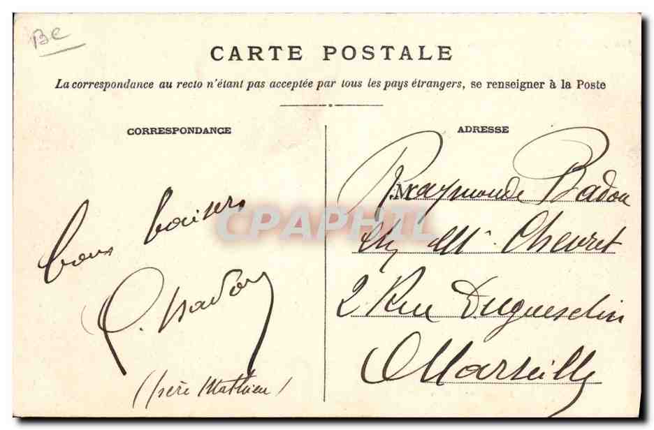 CPA Cette Joutes Cettoises de la Coupe d'or pendant  — Rückseite