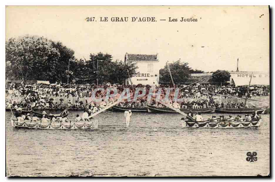 CPA Le Grau d'Agde Les joutes 