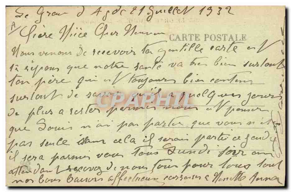 CPA Le Grau d'Agde Les joutes  — Rückseite