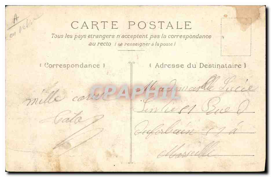 CPA Cette Joutes  — Rückseite