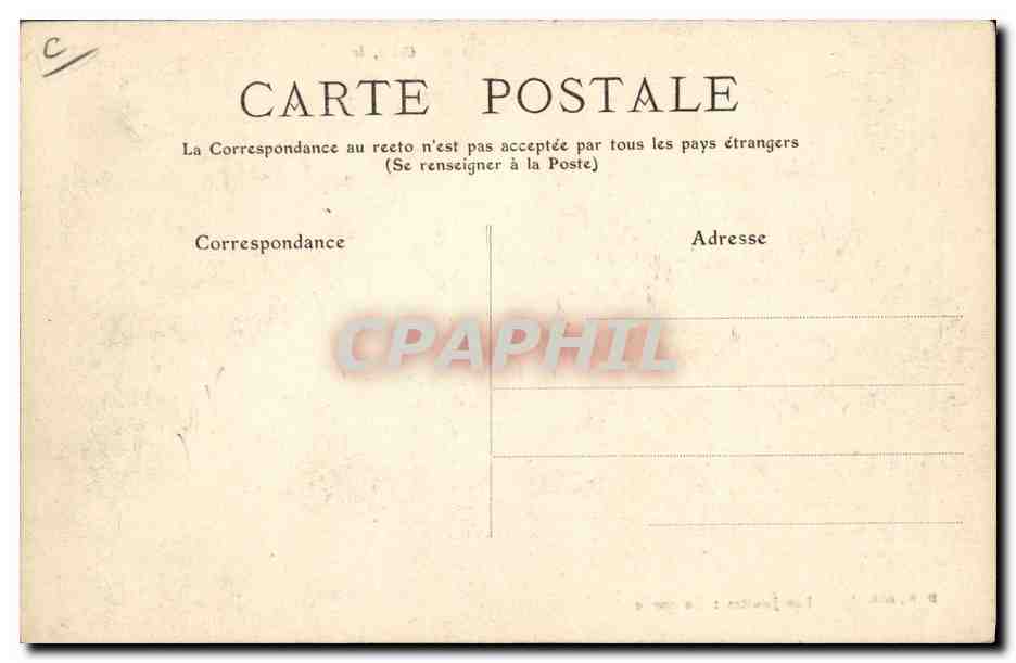 CPA Cette Les joutes En garde  — Rückseite