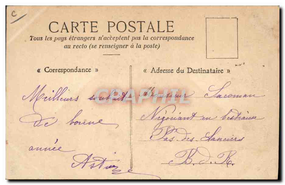 CPA Cette Joutes Cettoises en garde et Quai du Nord  — Rückseite