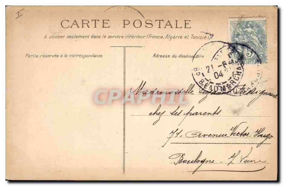 CPA Enfants jouant aux cartes  — Rückseite