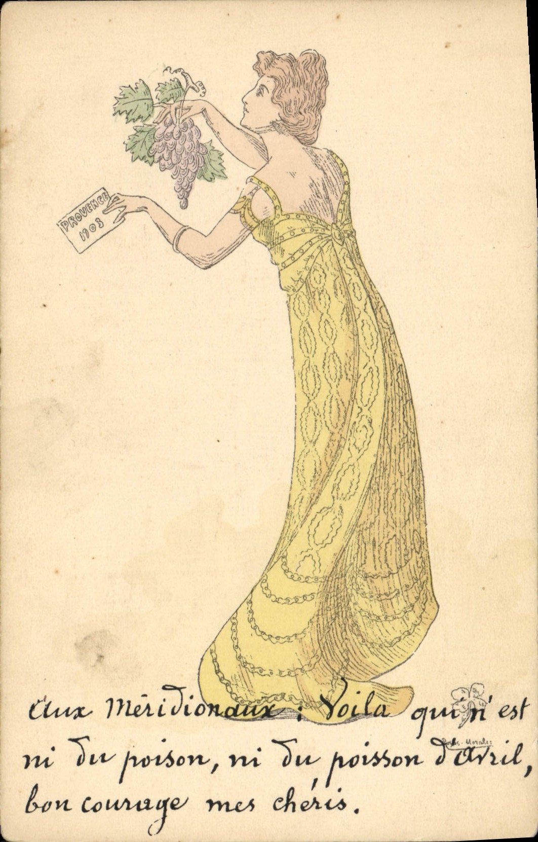 CPA Fantaisie Illustrateur Femme 