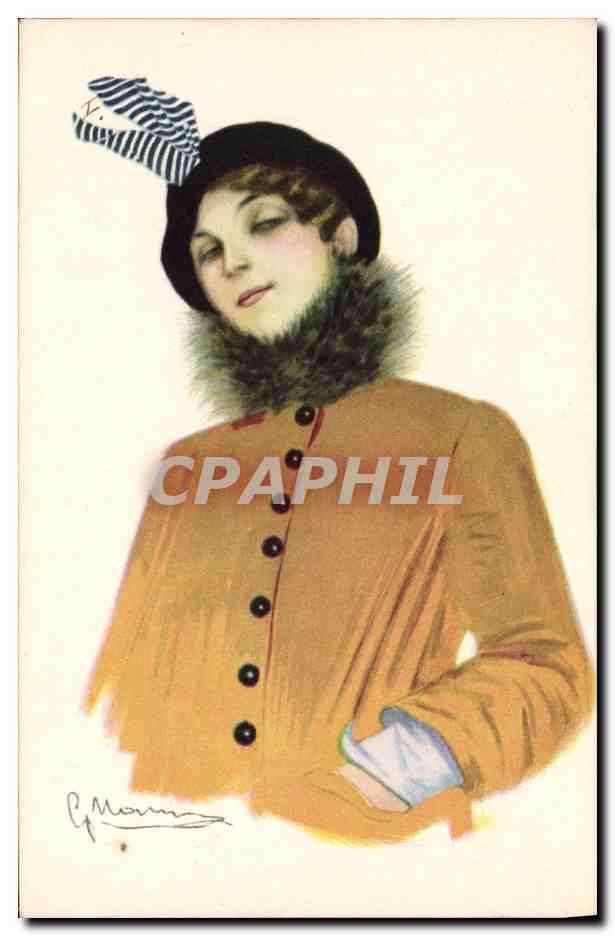 CPA Fantaisie Illustrateur Femme 