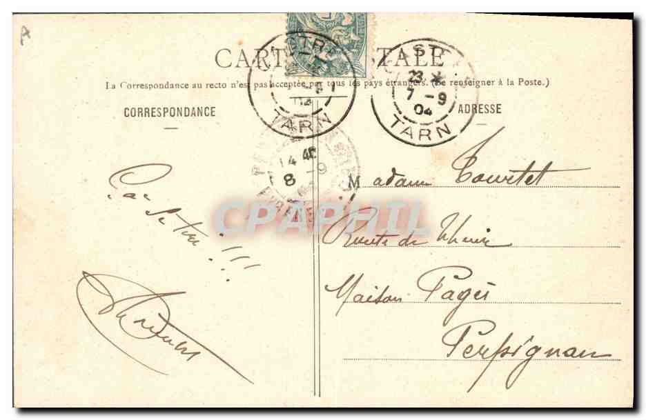 Castres - La Musique de l'École d'Artillerie au Jardin du Mail — E. Sagnus, édit., Castres — Reverso
