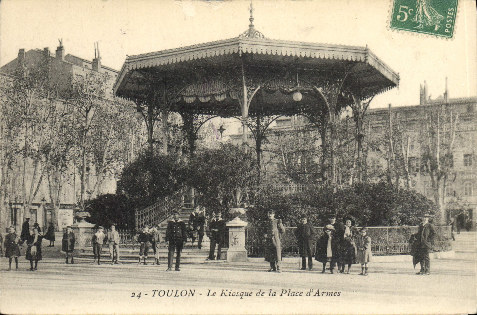 CPA Toulon Le Kiosque de la place d'armes 