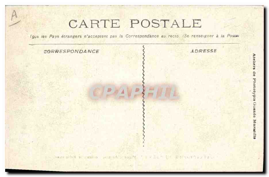 Catastrophe du "Iéna" — Place d'Armes. Cérémonie Religieuse — Ateliers de Photographie Guanda Marocaille — Verso