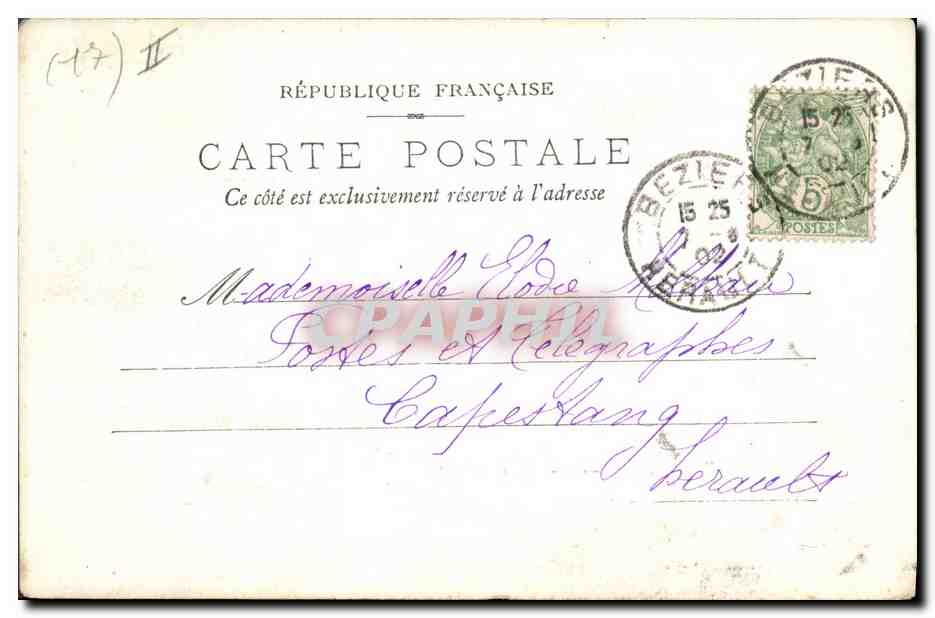 CPA Kiosque Rochefort sur Mer Place Colbert  — Verso