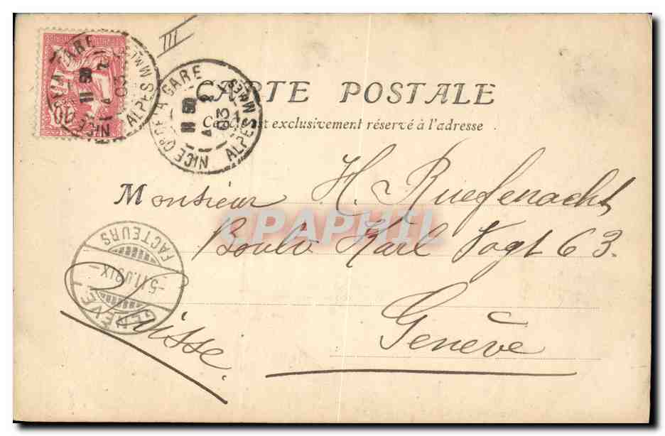NICE - Le Kiosque des Nouveaux Jardins — éditeur Cément Astheman, n°55 — Verso