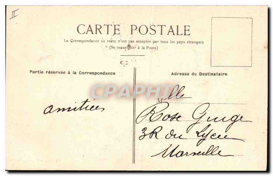 CPA Kiosque de la musique Saint Raphael  — Rückseite