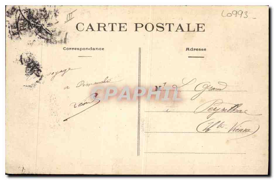Limoges - Champ de Juillet - La Musique — éditeur anonyme, n° 148 — Verso
