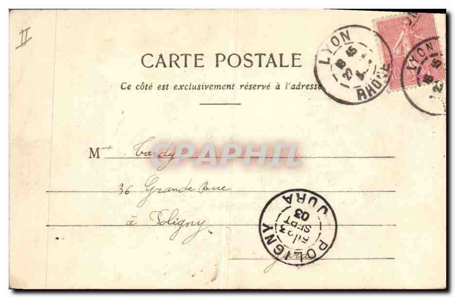 CPA Kiosque Bourg  — Verso