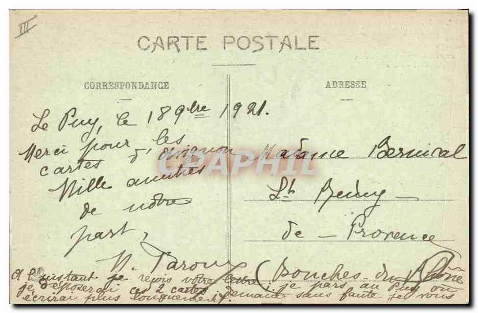 Chien des Pyrénées — Bambou — 1er Prix à l'Exposition Canine de Toulouse — Série 2 — N° 1020 — Éditeur : Phototypie L'Apollon, Toulouse — Reverso