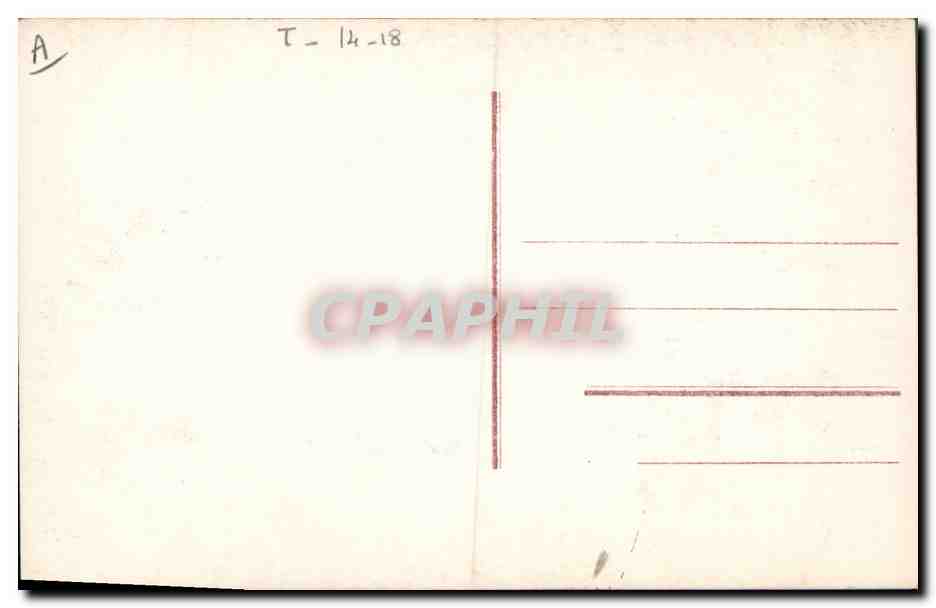 CPA Militaria Une journee historique de l'amitie Franco belge le roi Albert 1er Mr Poincare et le General Joffre entrent a l'hotel de ville de Furnes — Rückseite