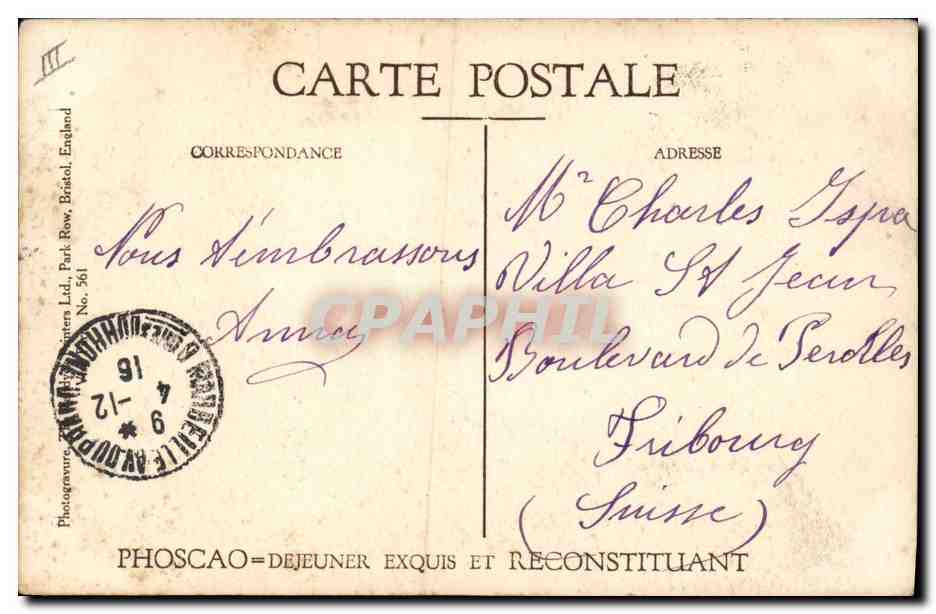 CPA Militaria General Joffre Les Vainqueurs de la Marne — Verso