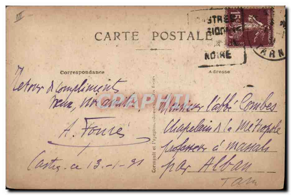 CPA Militaria Les fetes de la Victoire a Paris 14 Juillet 1919 Les Marechaux Foch et Joffre defilent Avenue des Champs Elysees — Rückseite